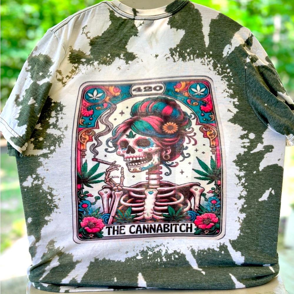 The Cannabitch tarot card shirt, made just for you!